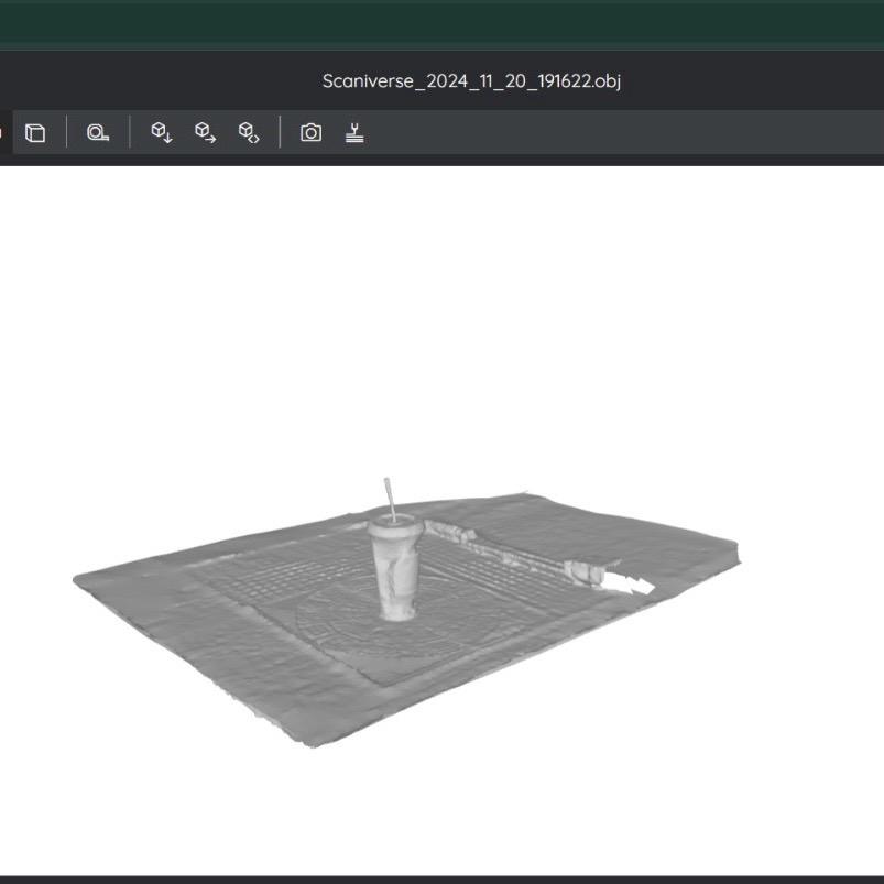 Scan in 3d model viewer